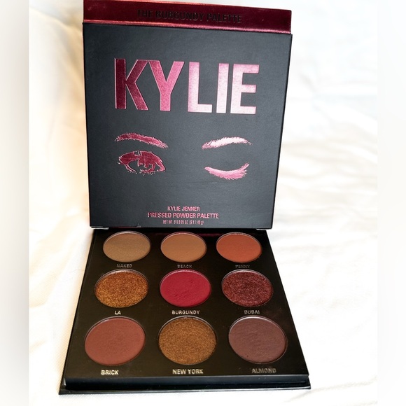Kylie Cosmetics Other - 🆕 KYLIE COSMETICS Pressed Powder Eyeshadow Palette in The Burgundy Palette NIB